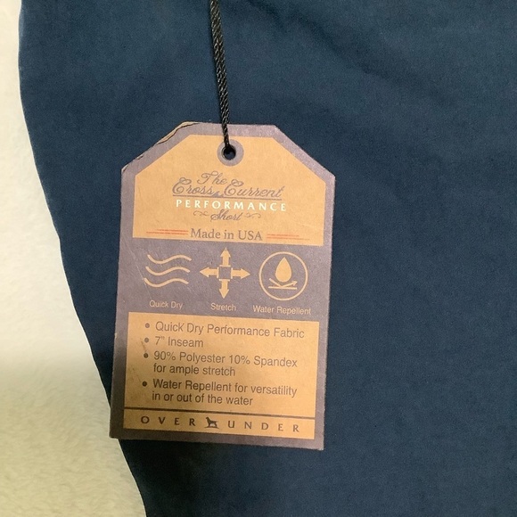 NWT Over Under Performance Men’s Shorts Navy Blue Size 44 - Picture 9 of 10
